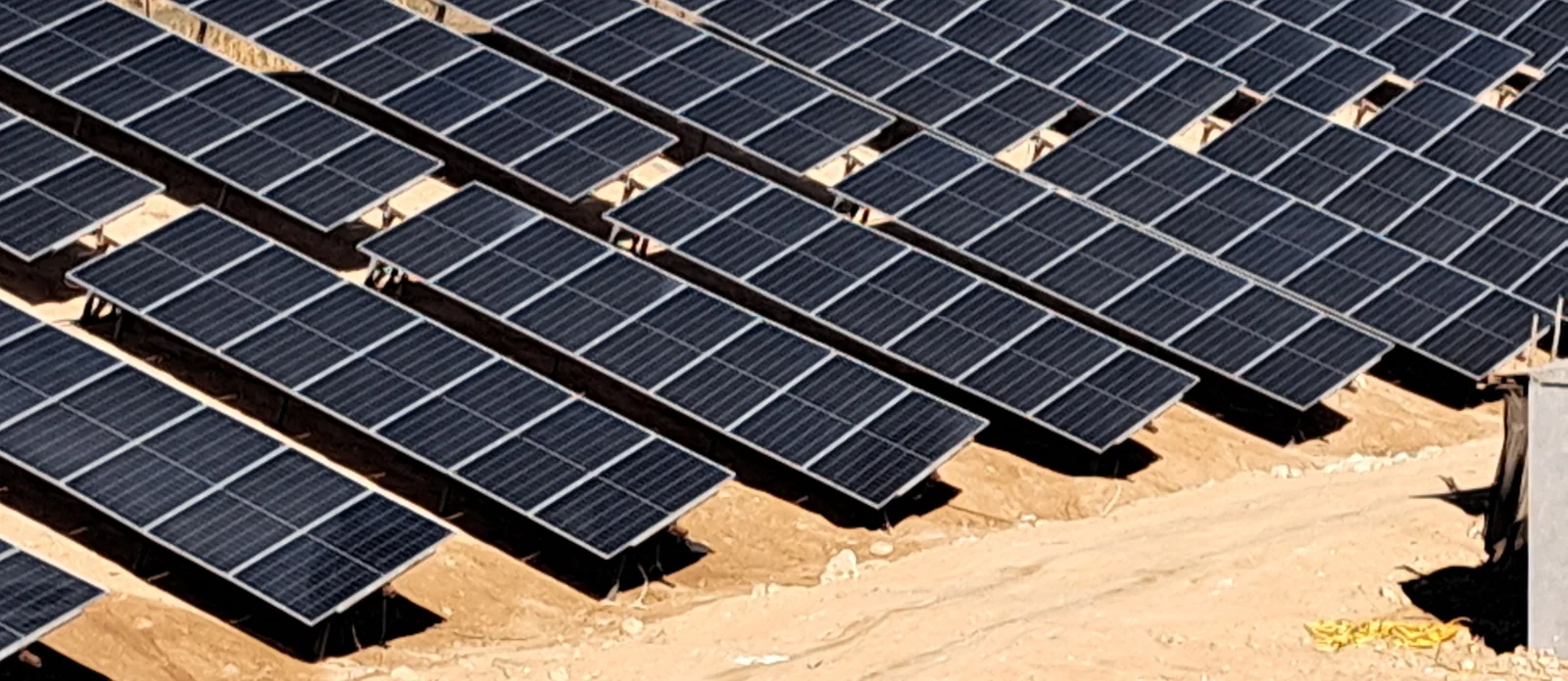 Solar power plants on the farm